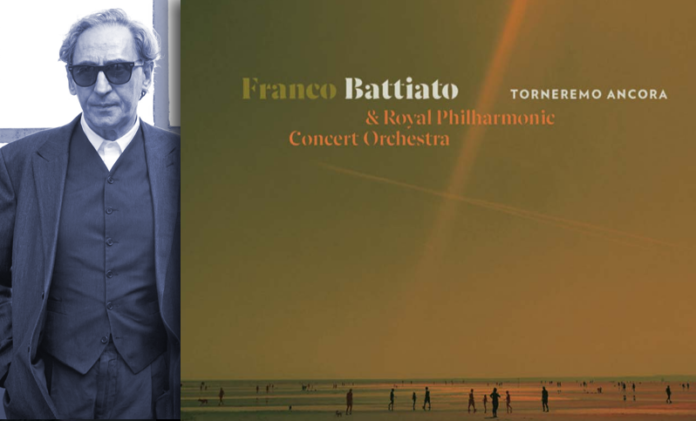 Franco Battiato e la copertina del disco Torneremo Ancora